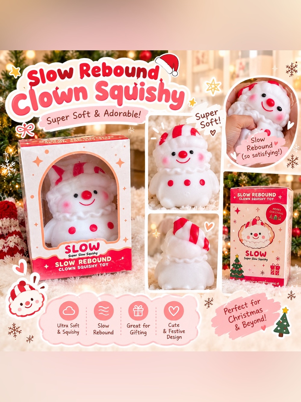 Clown Squishy Toy